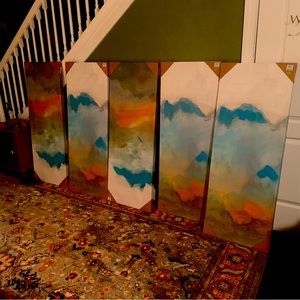 Beautiful NEW  5 picture wall art collection 4ft x 2ft